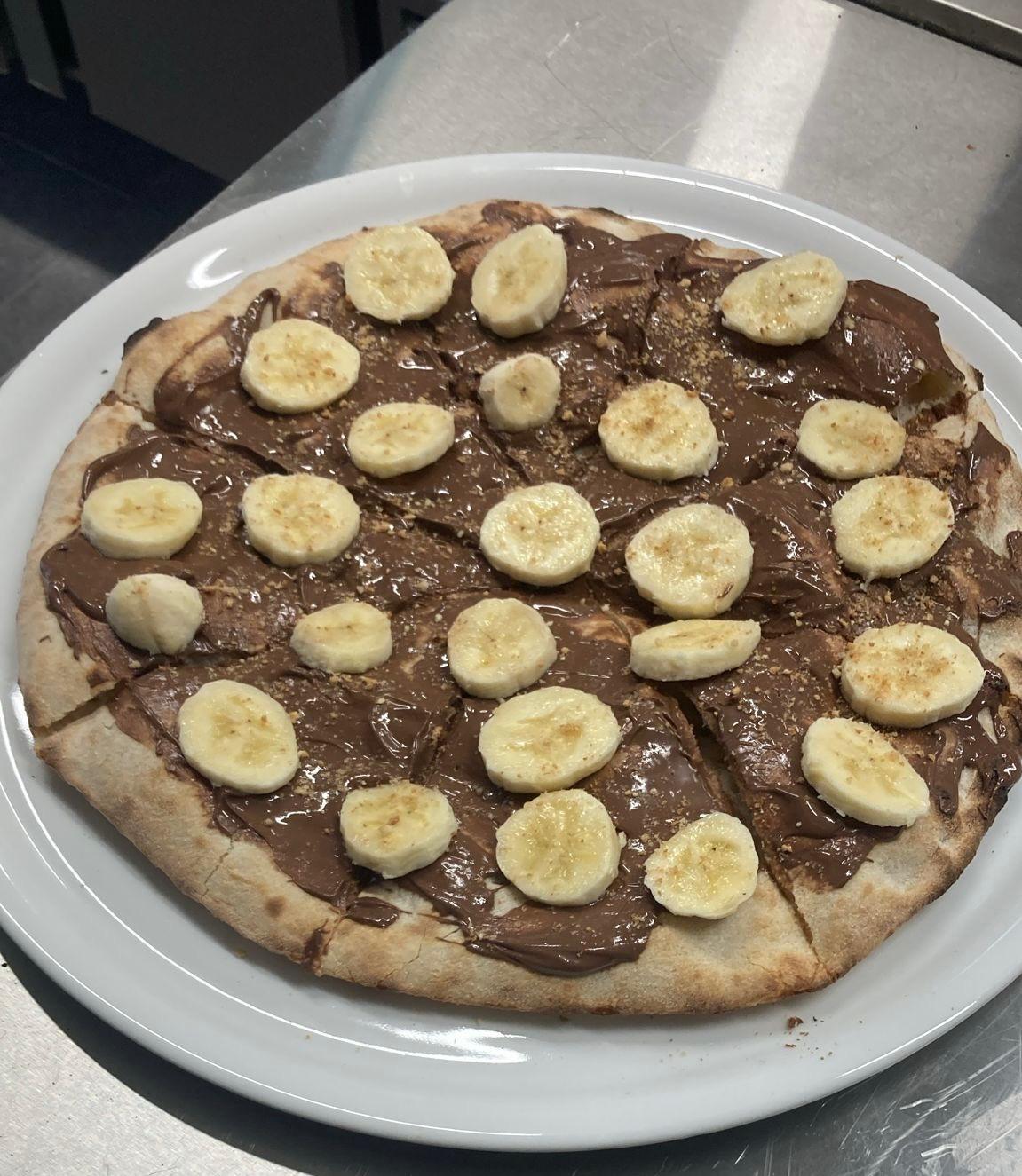 Pizza con Nutella e Banane